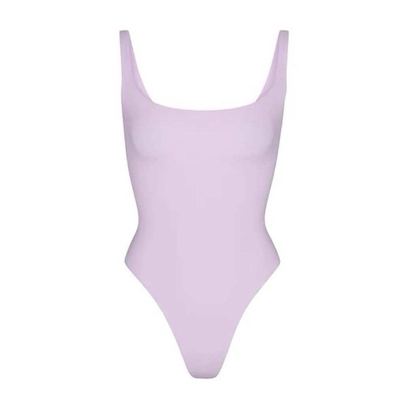 SKIMS Tops - SKIMS Fits Everybody Square Neck Bodysuit Sugar Plum